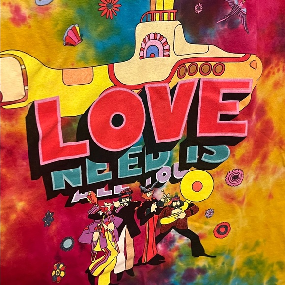 Yellow Submarine Multicolor Love Graphic Tee - Picture 4 of 4